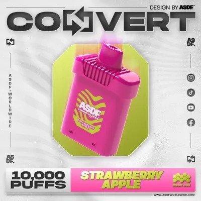 ASDF Convert 10000 - Strawberry apple - Merlion Vape SG