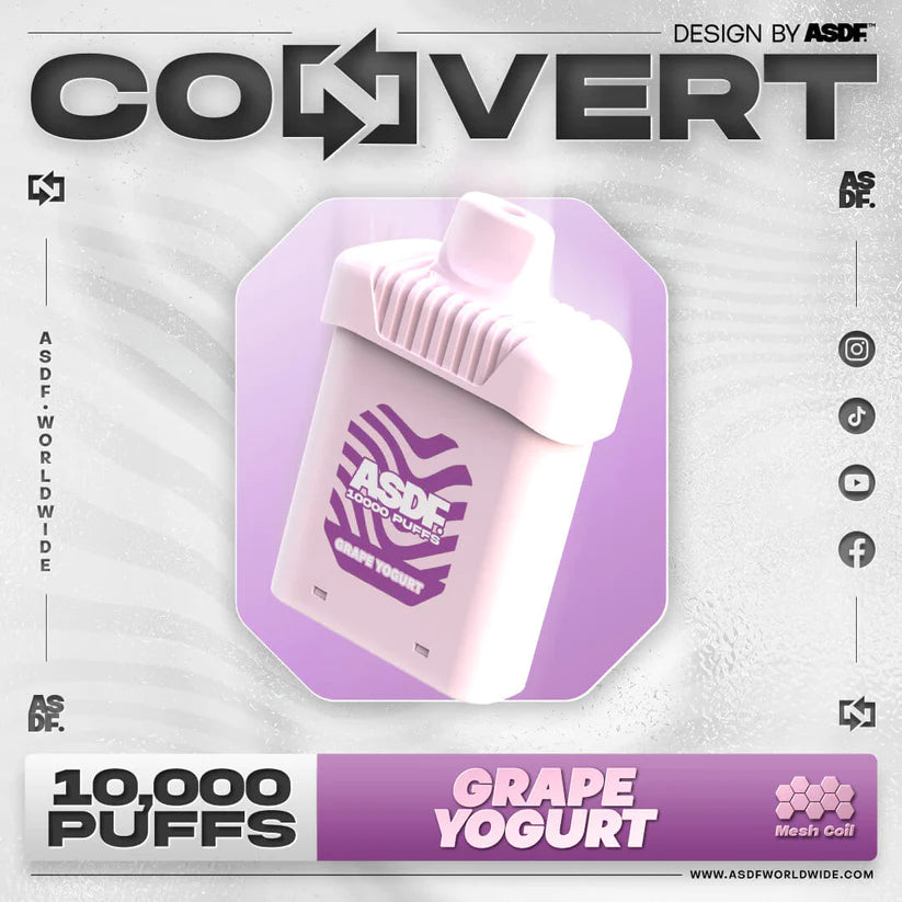 ASDF Convert 10000 - Grape Yogurt - Merlion Vape SG