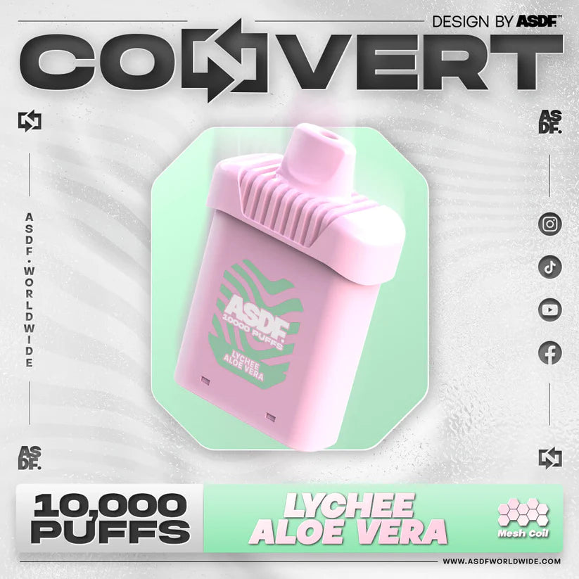 ASDF Convert 10000 - Lychee Aleo Vera - Merlion Vape SG