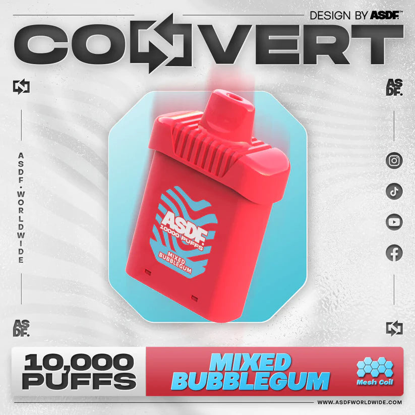 ASDF Convert 10000 - Mixed Bubblegum - Merlion Vape SG