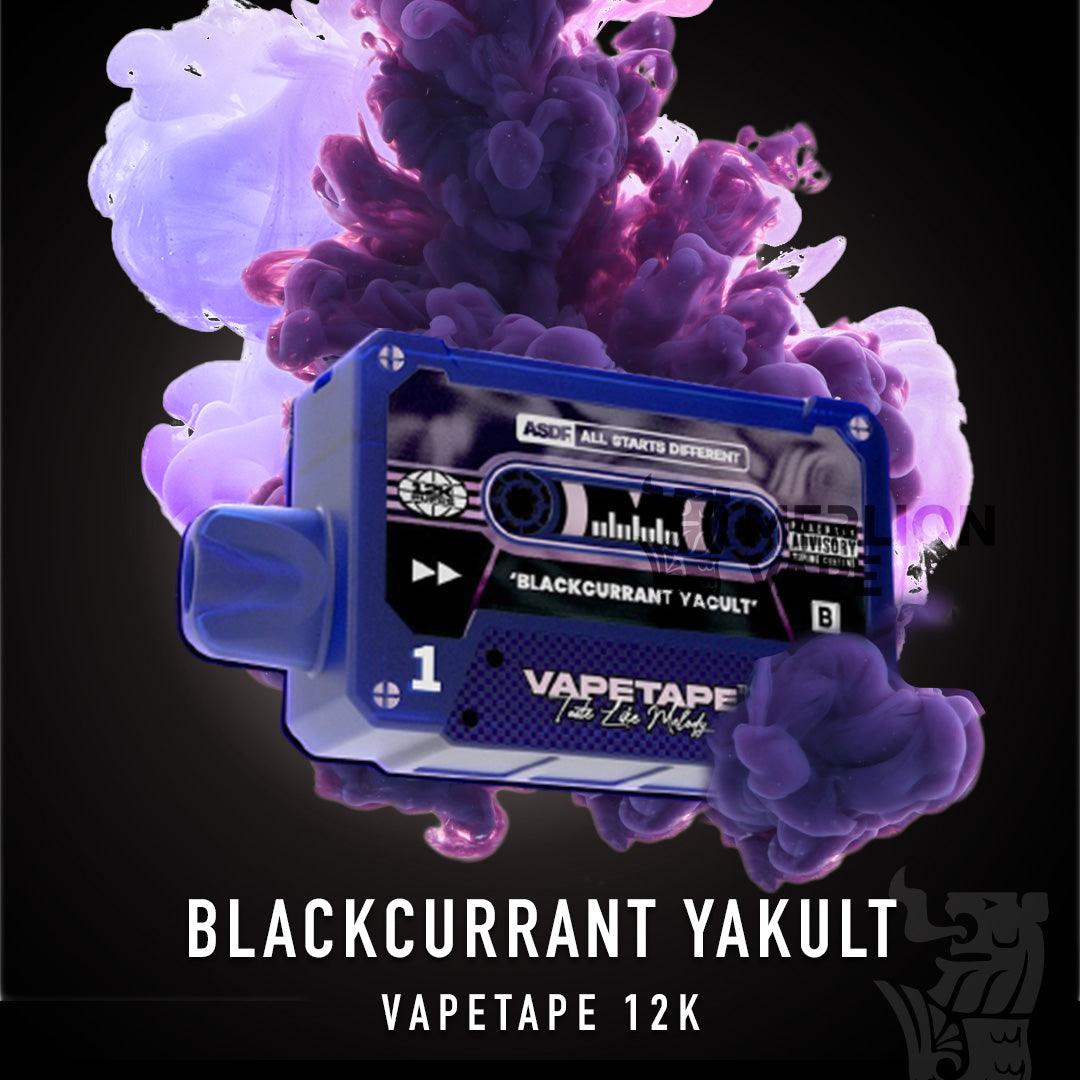 Vapetape 12000 Rechargeable disposable (Merlion Vape SG) - Blackcurrant Yacult - Merlion Vape SG