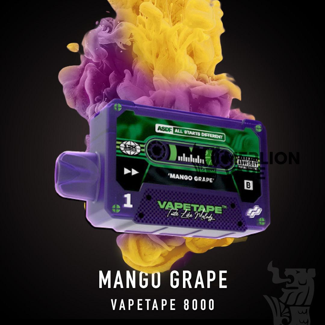Vapetape 12000 Rechargeable disposable (Merlion Vape SG) - Mango Grape - Merlion Vape SG