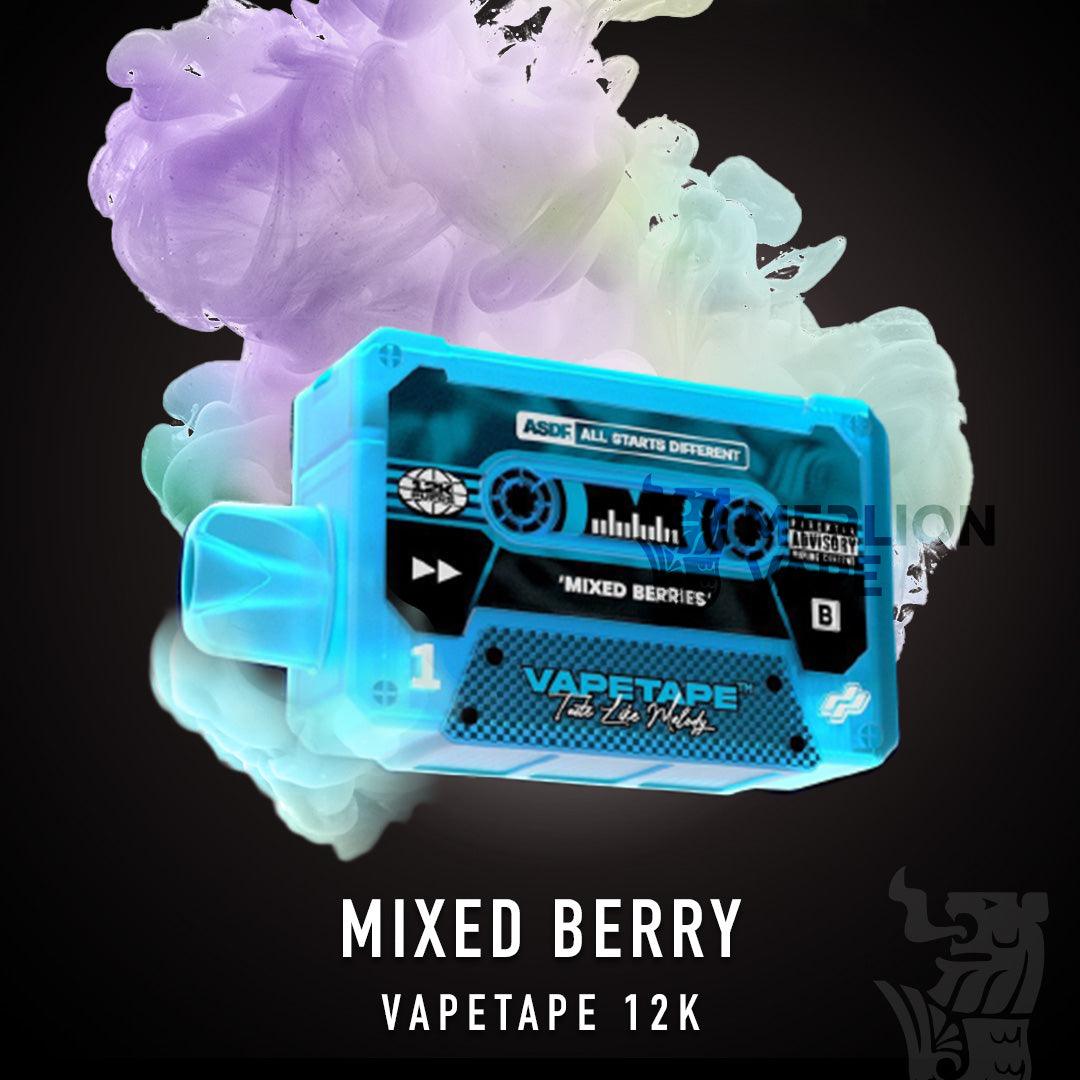 Vapetape 12000 Rechargeable disposable (Merlion Vape SG) - Mixed Berries- Merlion Vape SG