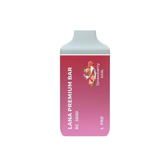 Lana Premium 5800 (Merlion Vape SG) - Strawberry Milk - Merlion Vape SG