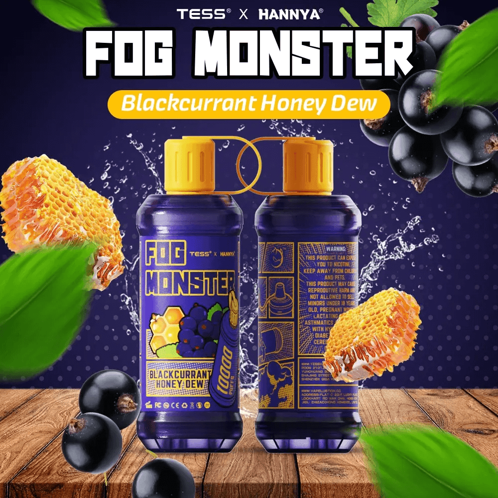 Fog Monster 10000 Rechargeable Disposable (Merlion Vape Sg) - Blackcurrant Honeydew - Merlion Vape Sg