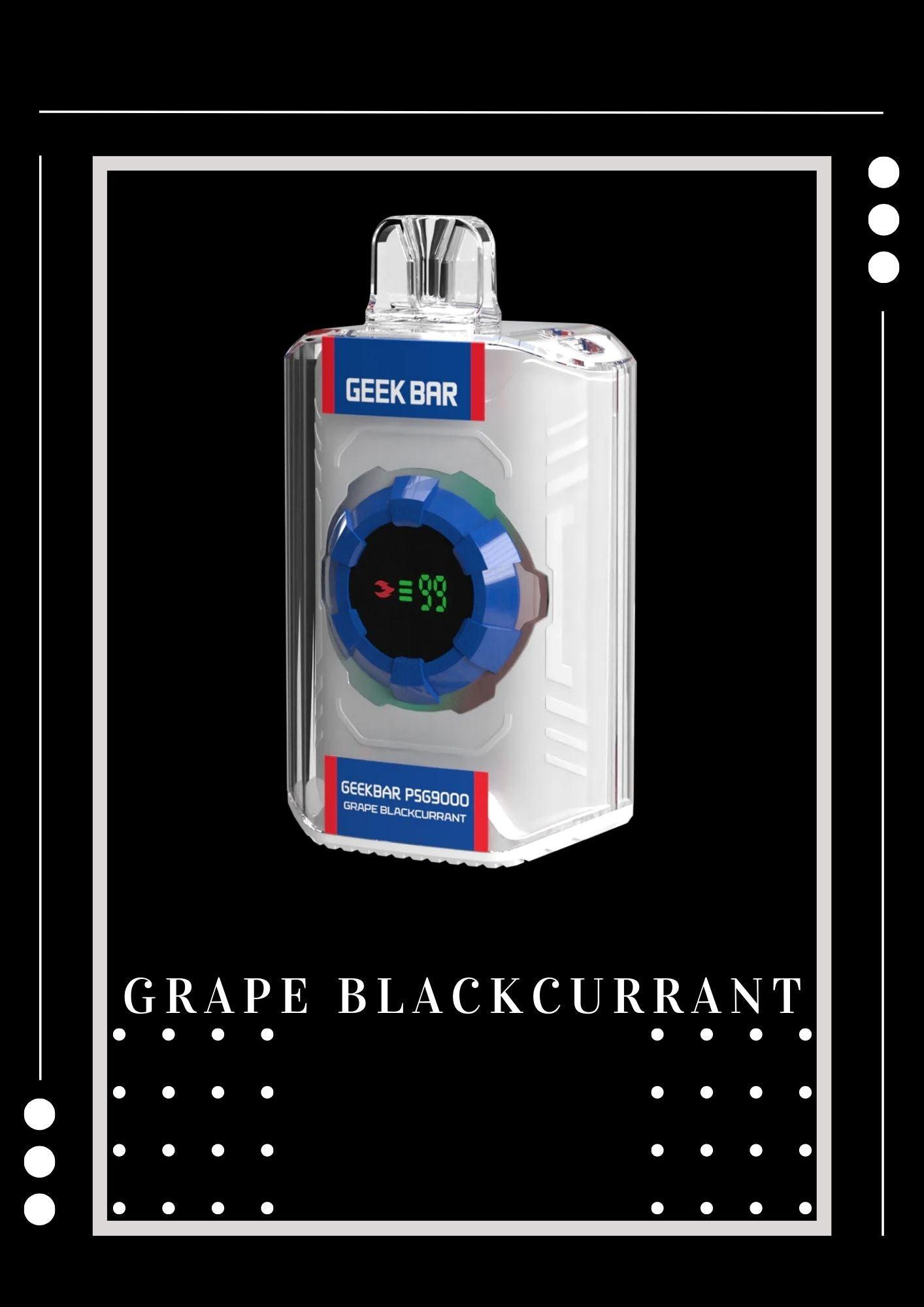 Geek Bar 9000 - Grape Blackcurrant - Merlion Vape SG