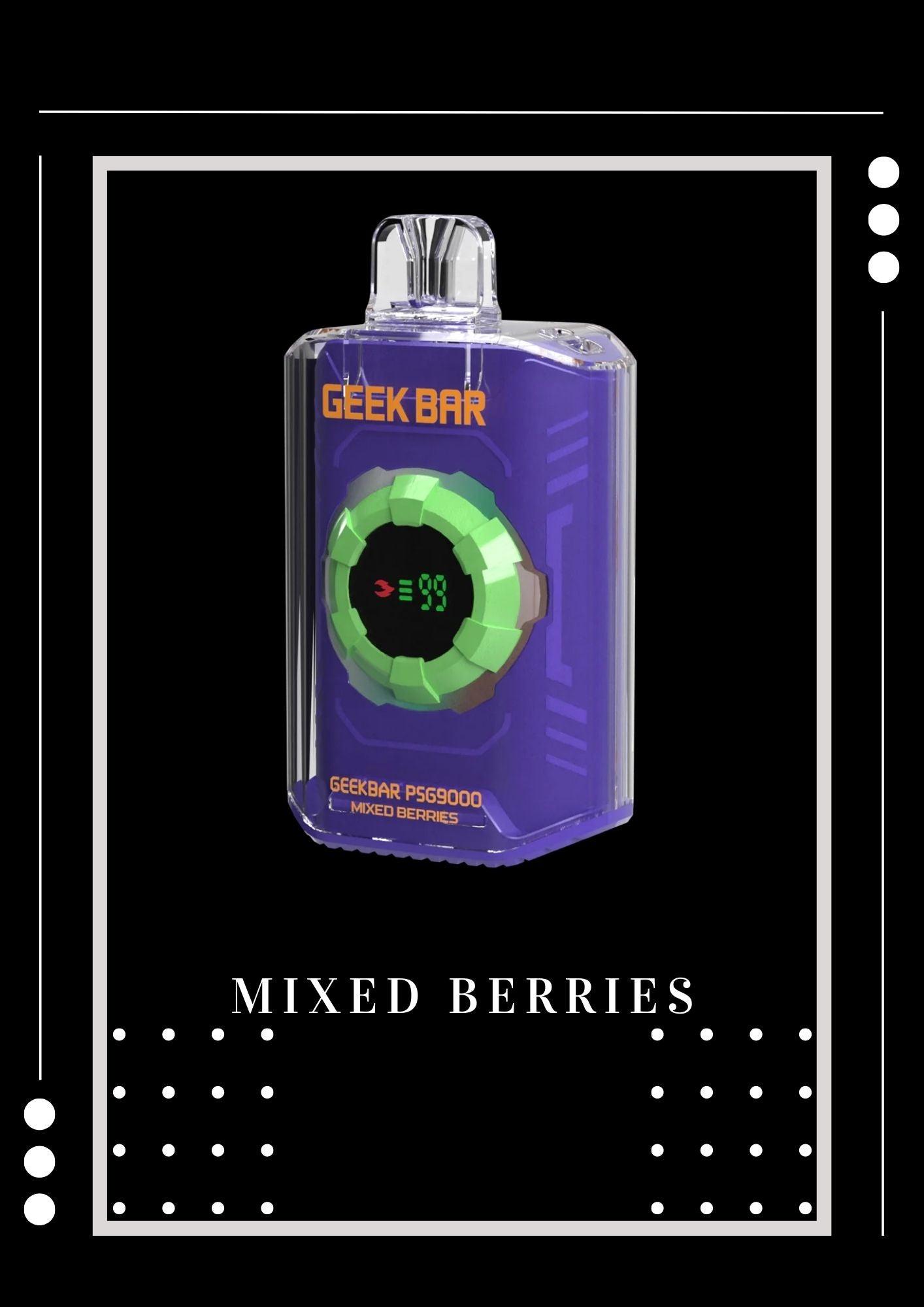 Geek Bar 9000 - Mixed Berries - Merlion Vape SG