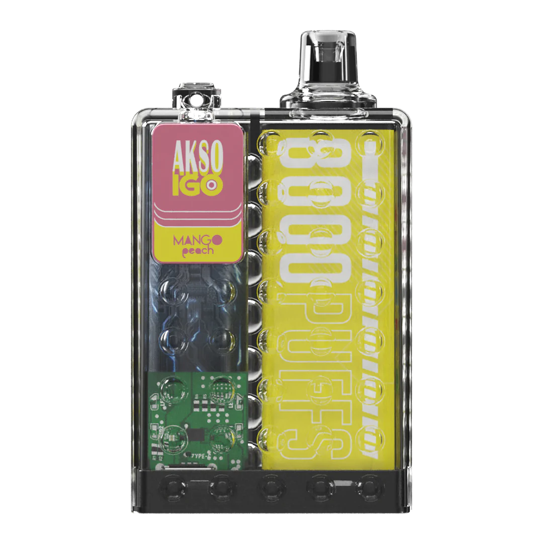 Akso IGO 8000 Rechargeable Disposable (Merlion Vape SG) - Mango Peach - Merlion Vape Sg