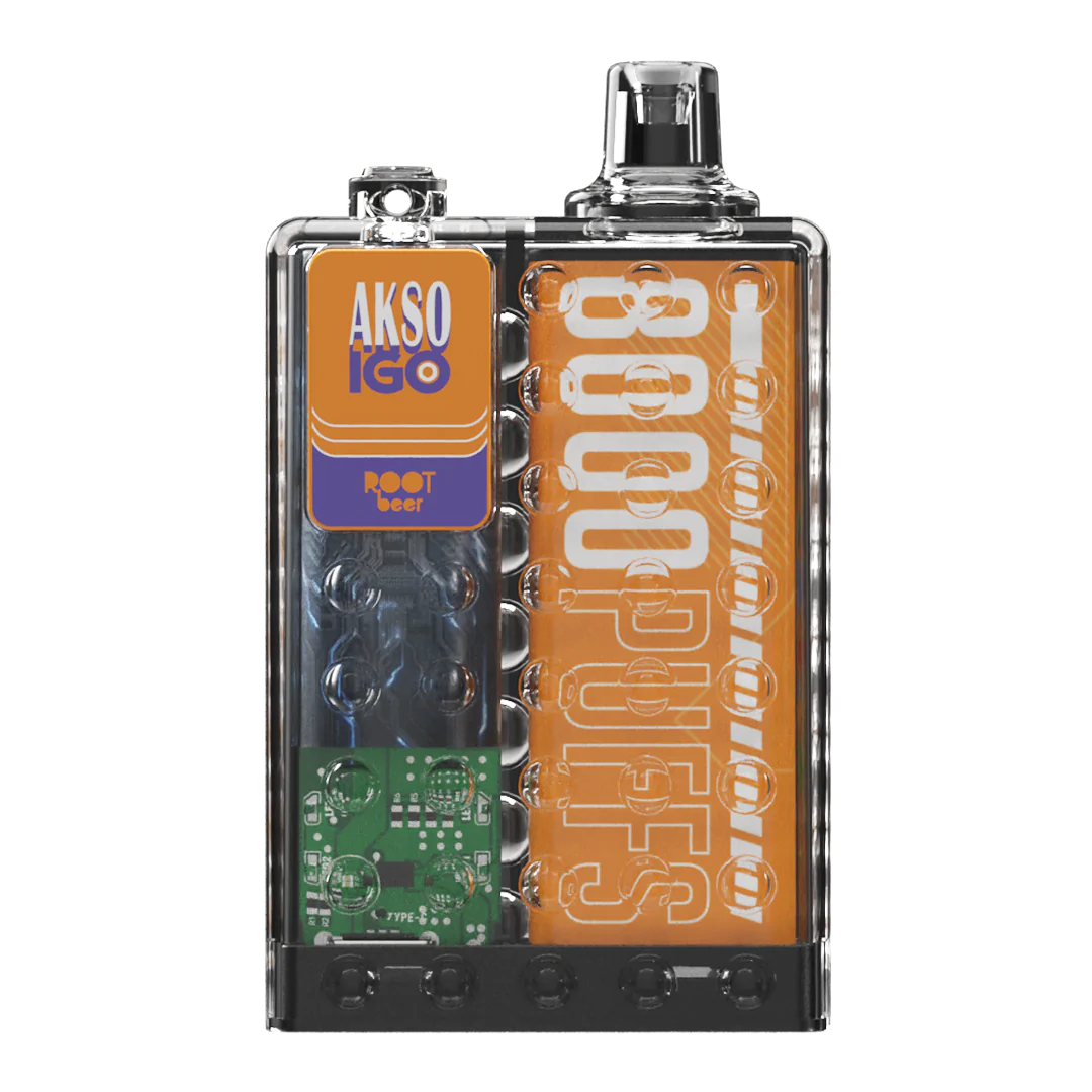 Akso IGO 8000 Rechargeable Disposable (Merlion Vape SG) - Rootbeer - Merlion Vape Sg
