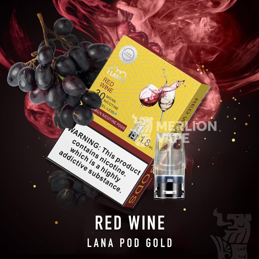 Lana Pod (Merlion Vape Sg) - Red Wine - Merlion Vape Sg