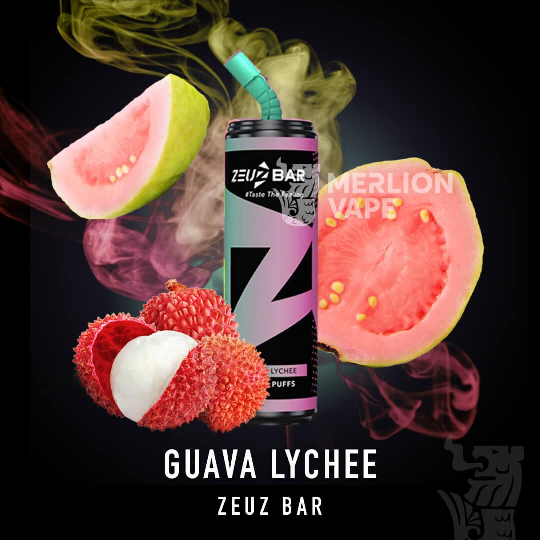 Zeuz Bar 9100 Rechargeable Disposable (Merlion Vape Sg)  - Guava Lychee - Merlion Vape Sg