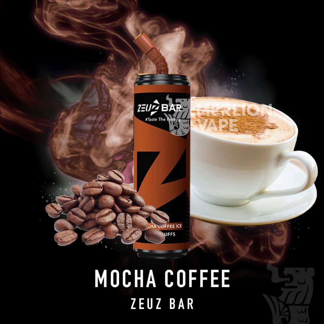 Zeuz Bar 9100 Rechargeable Disposable (Merlion Vape Sg)  - Mocha Coffee - Merlion Vape Sg