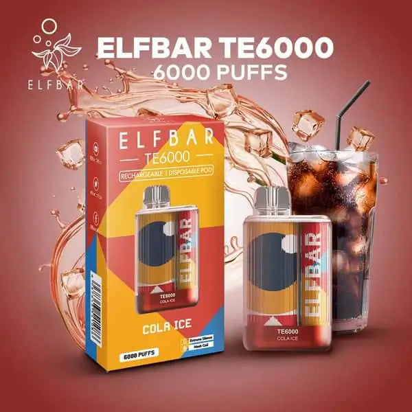 Elfbar TE 6000 Rechargeable Disposable (Merlion Vape Sg) - Cola - Merlion Vape Sg