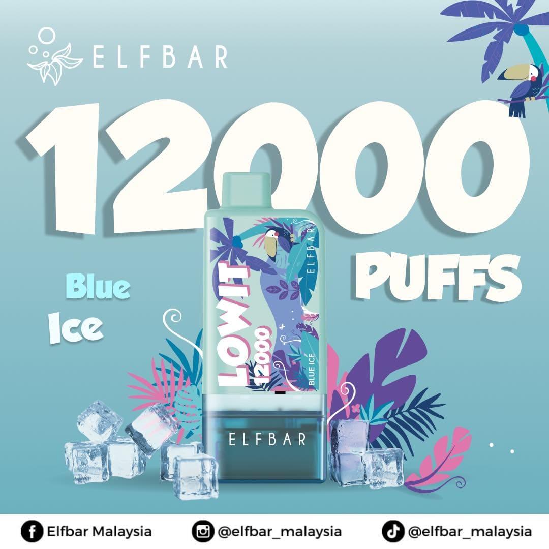 Elfbar lowit 12000 - Blue Ice - Merlion Vape SG