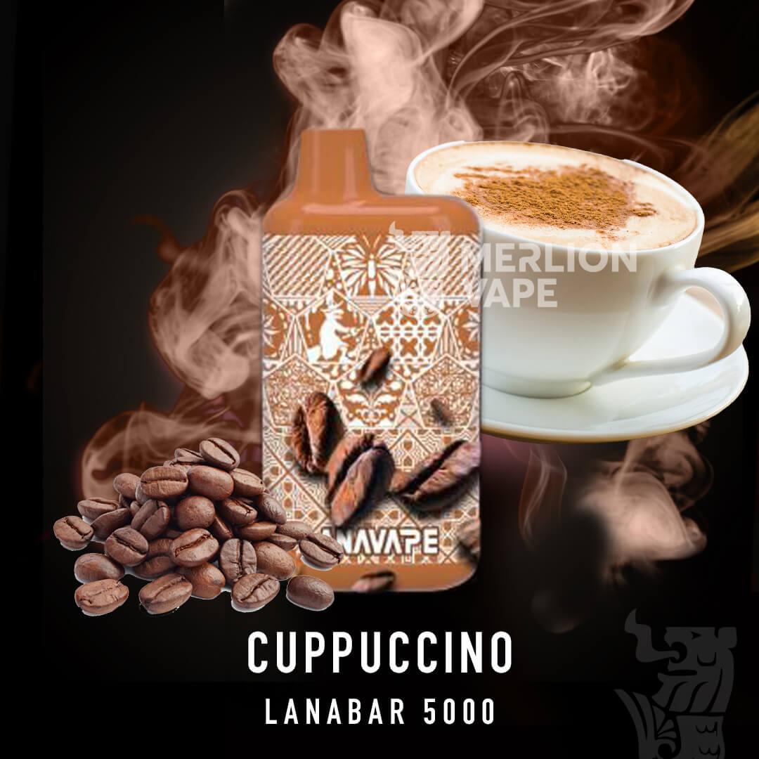 Lana Bar 5000 Rechargeable Disposable (Merlion Vape Sg) - Cuppuccino - Merlion Vape Sg