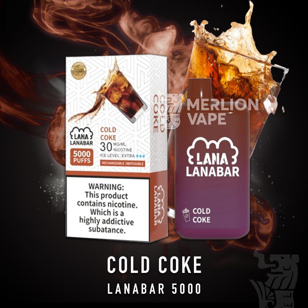 Lana Bar 5000 Rechargeable Disposable (Merlion Vape Sg) - Cold Coke - Merlion Vape Sg