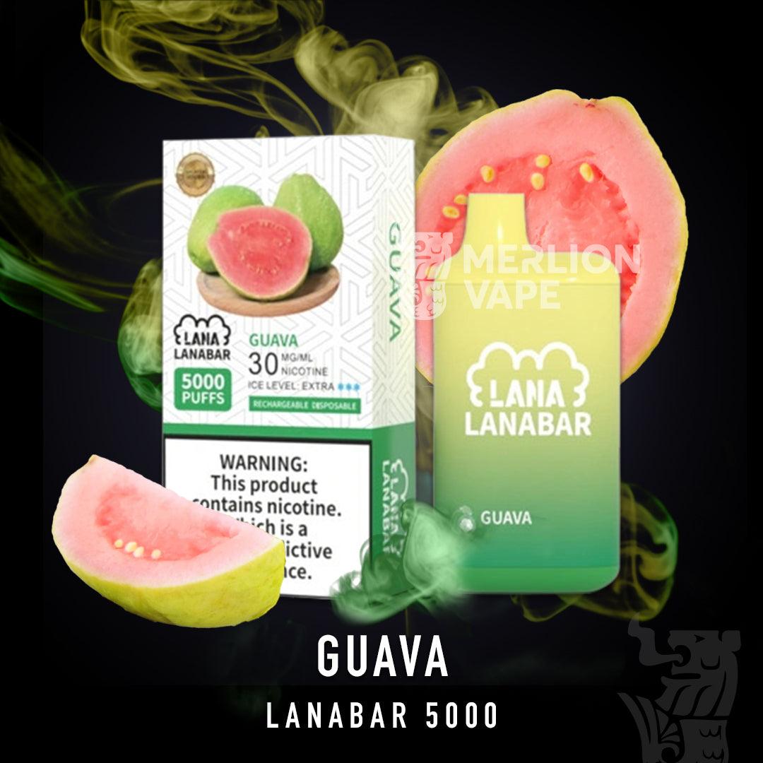 Lana Bar 5000 Rechargeable Disposable (Merlion Vape Sg) - Guava - Merlion Vape Sg