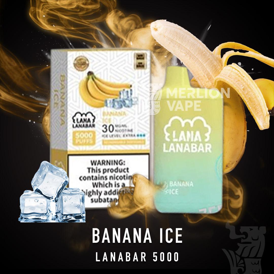 Lana Bar 5000 Rechargeable Disposable (Merlion Vape Sg) - Banana Ice - Merlion Vape Sg