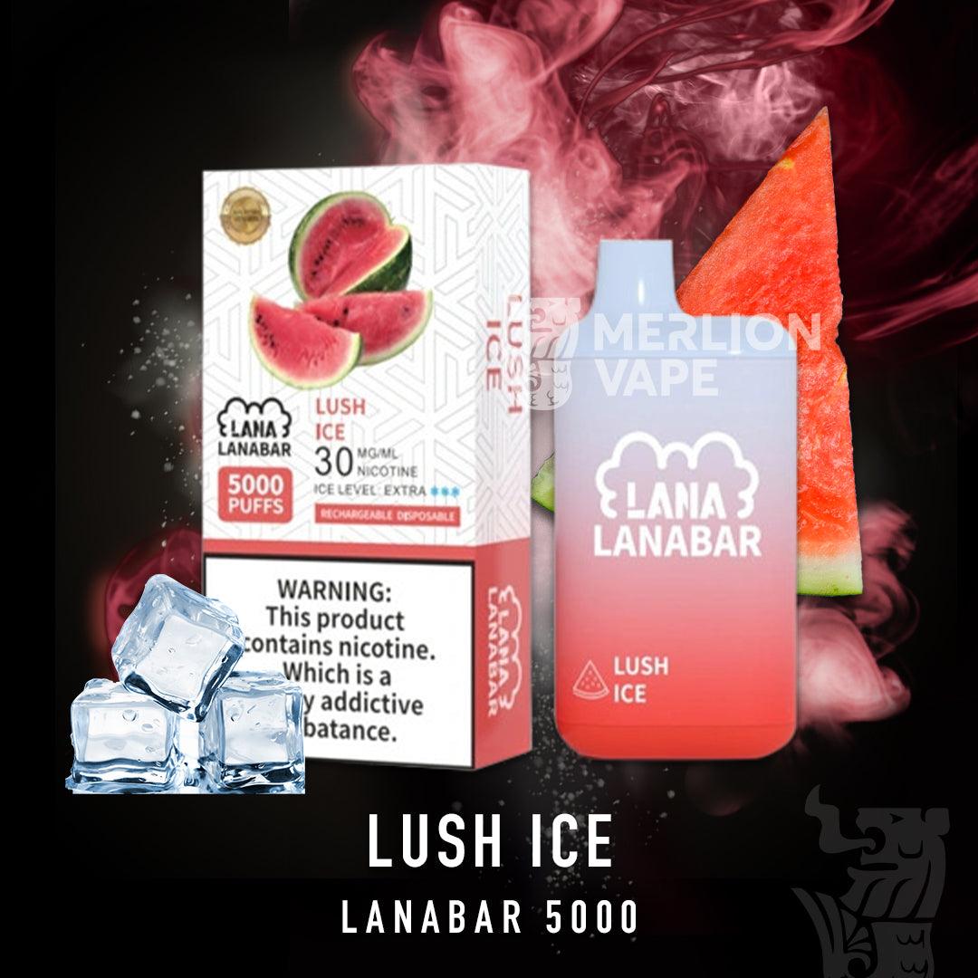 Lana Bar 5000 Rechargeable Disposable (Merlion Vape Sg) - Lush Ice - Merlion Vape Sg