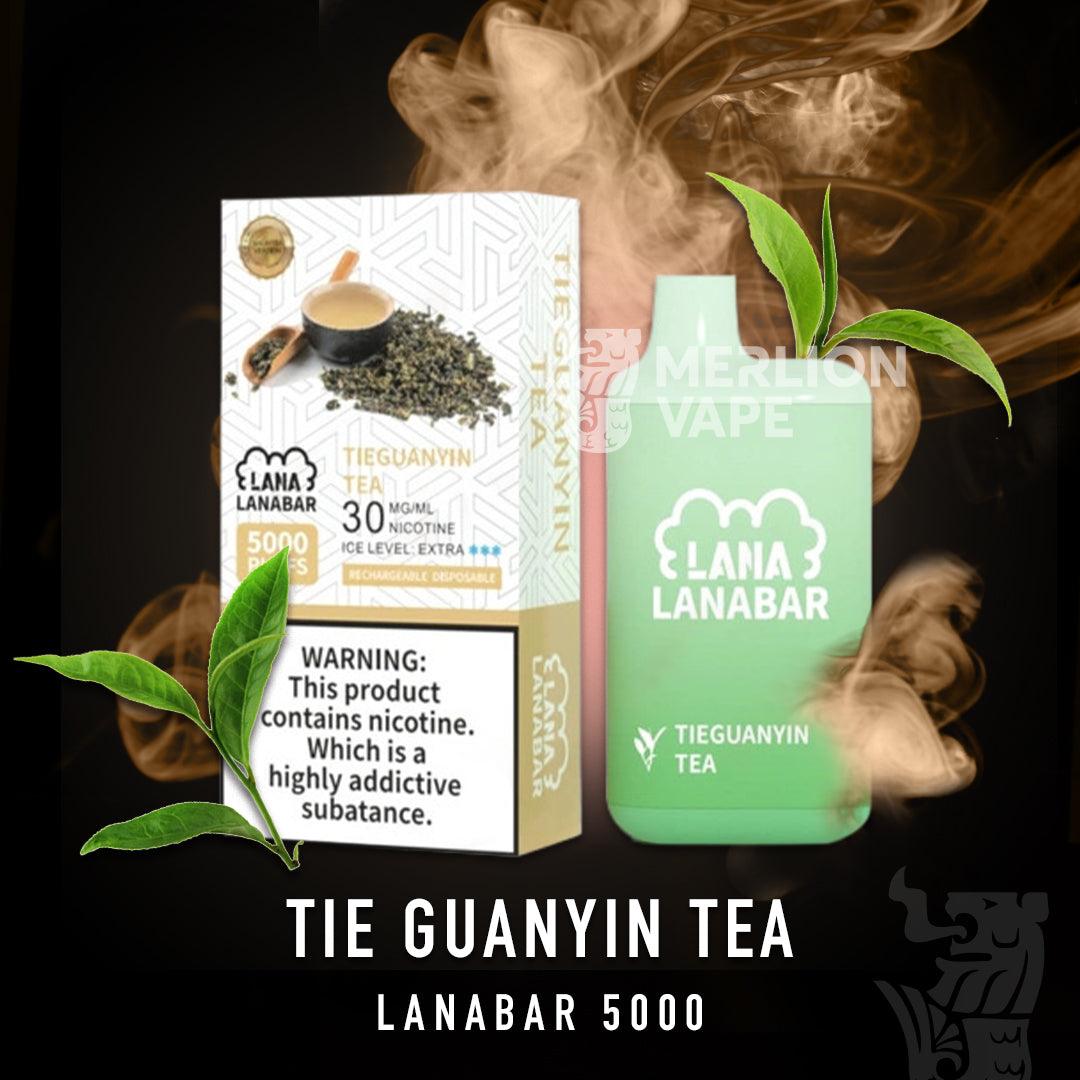 Lana Bar 5000 Rechargeable Disposable (Merlion Vape Sg) - Tie Guanyin Tea - Merlion Vape Sg