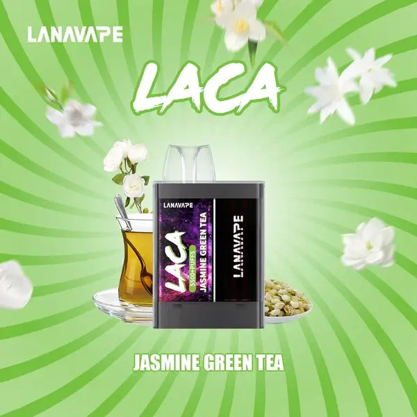 Lana Laca 5500 Rechargeable Disposable (Merlion Vape Sg) - Jasmine Green Tea - Merlion Vape Sg
