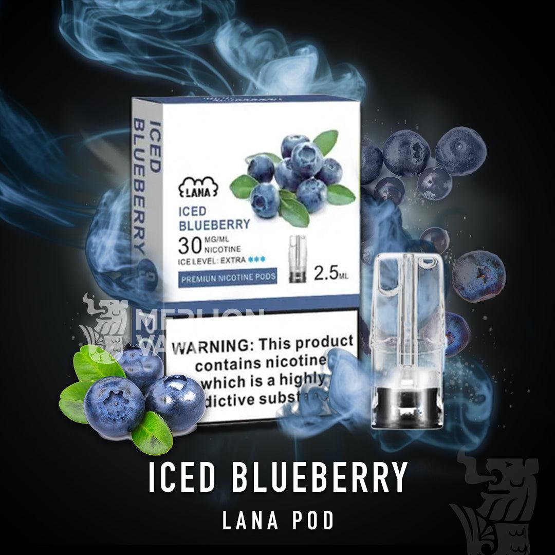 Lana Pod (Merlion Vape Sg) - Iced Blueberry - Merlion Vape Sg