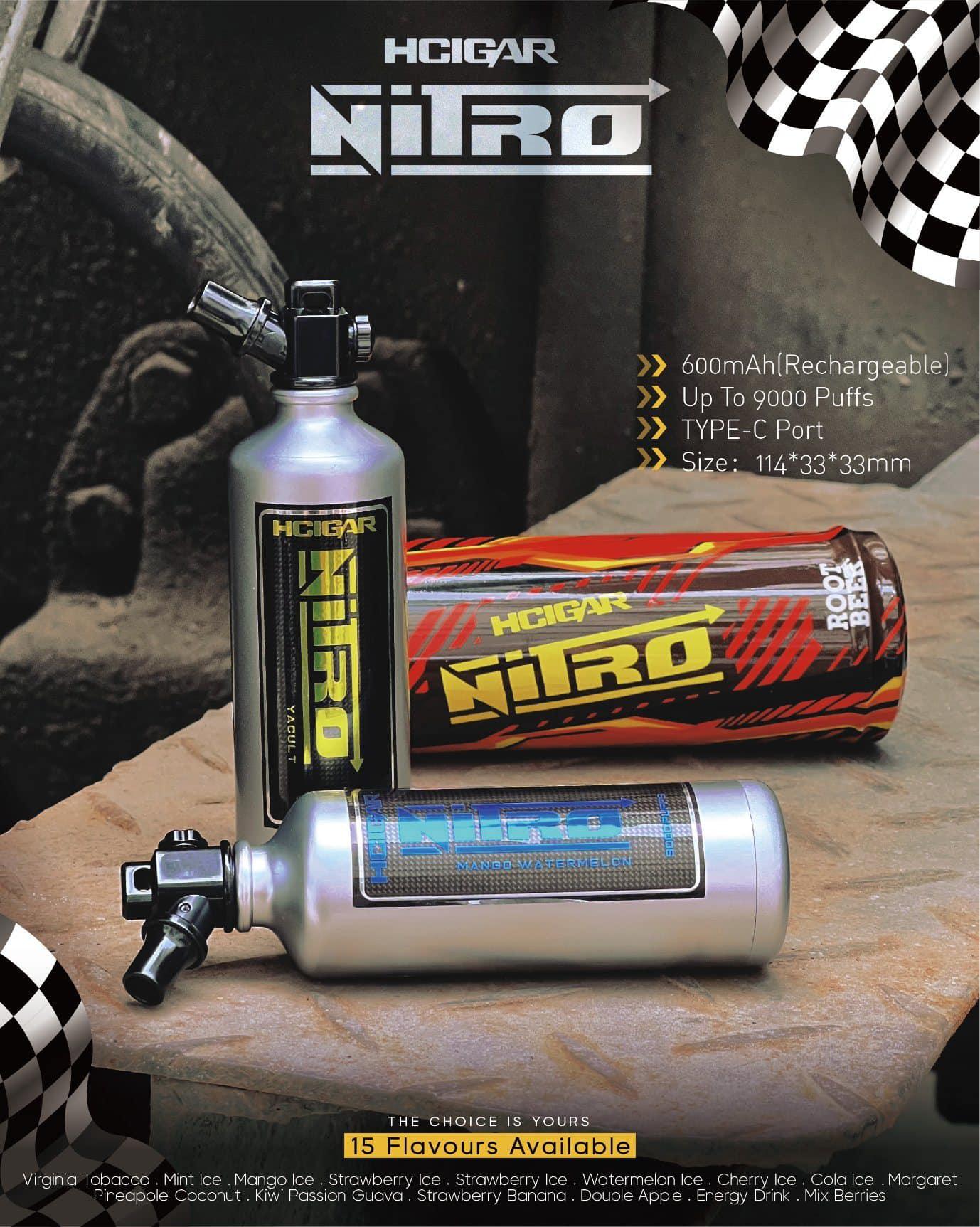 Hcigar Nitro 9000 Rechargeable Disposable (Merlion Vape SG)