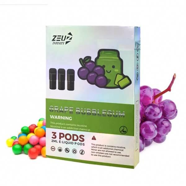 Zeuz Infinity Pod (Merlion Vape) - Grape Bubblegum - Merlion Vape SG