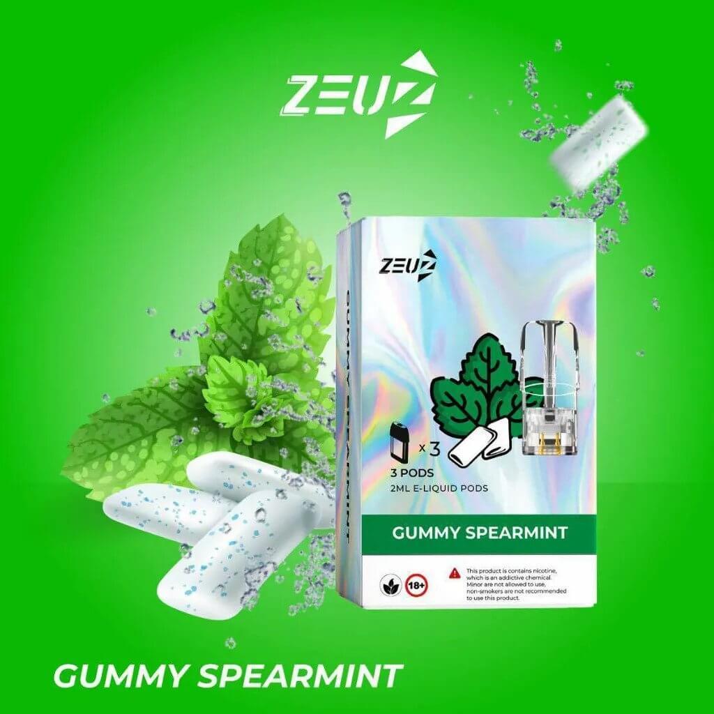 Zeuz pod (Merlion Vape Sg) - Gummy Spearmint - Merlion Vape Sg