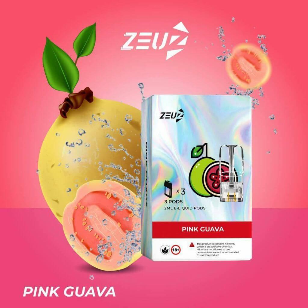 Zeuz pod (Merlion Vape Sg) - Pink Guava - Merlion Vape Sg